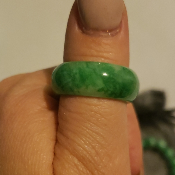 Apple💚 Jade Set, Bracelet 8.5" Band Size 8 - Picture 2 of 4